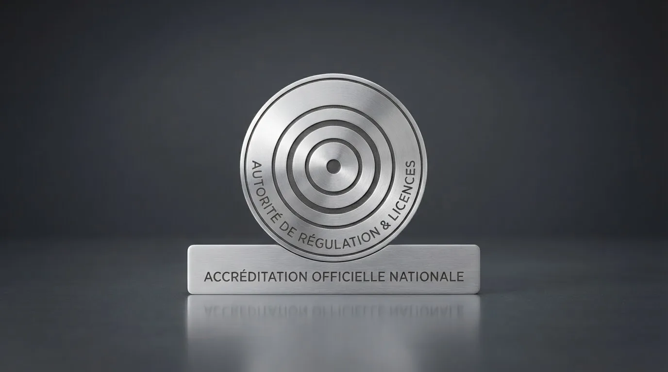 Le logo de l'Autorité nationale des jeux sur un document officiel imprimé